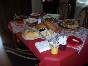 Just a bit of the delicious feast we had!  